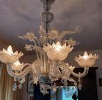 Venetiaanse kroonluchter Murano met 6 lichtpunten, Enlèvement, Comme neuf, Verre