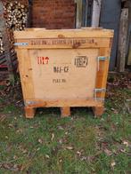 Transport - opbergkist met deksel 70x70x80 op vaste pallet, Ophalen, 60 cm of meer, 50 tot 75 cm, Bak of Kist