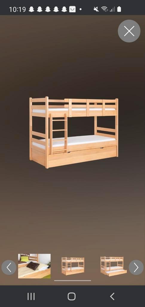 Lit superposé 90/200, Maison & Meubles, Chambre à coucher | Lits superposés & Lits mezzanines, Comme neuf, Enlèvement