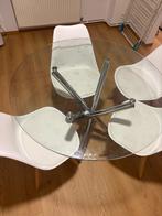 Eettafel en stoelen, Ophalen, 100 tot 150 cm, Rond, Vier personen