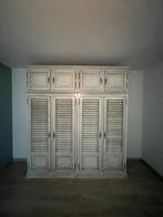 Houten slaapkamerkasten: set kleerkaast + ladekast, Gebruikt, 200 cm of meer, 200 cm of meer, 50 tot 75 cm