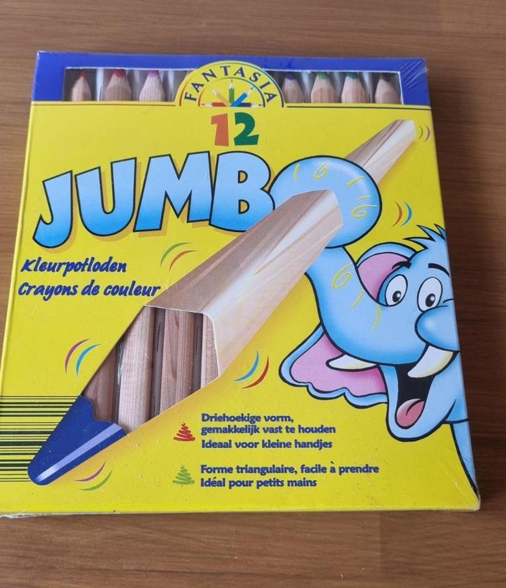 kleurpotloden jumbo driehoek, Hobby en Vrije tijd, Tekenen, Nieuw, Potlood of Stift, Ophalen of Verzenden