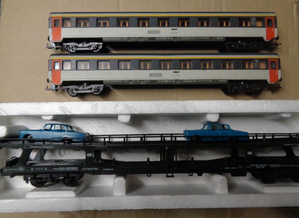 treinwagons lima, Hobby en Vrije tijd, Modeltreinen | H0, Gebruikt, Lima, Ophalen of Verzenden