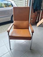 Cognac lederen stoel, Ophalen, Gebruikt
