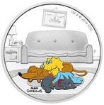 The Simpsons: Maggie Simpson - Zilveren munt 2019 PROOF + BO, Ophalen of Verzenden, Losse munt, Zilver