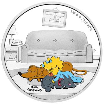 The Simpsons: Maggie Simpson - Zilveren munt 2019 PROOF + BO beschikbaar voor biedingen
