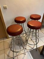 Chaise haute / tabouret de bar Vintage, Enlèvement ou Envoi, Utilisé, Cuir