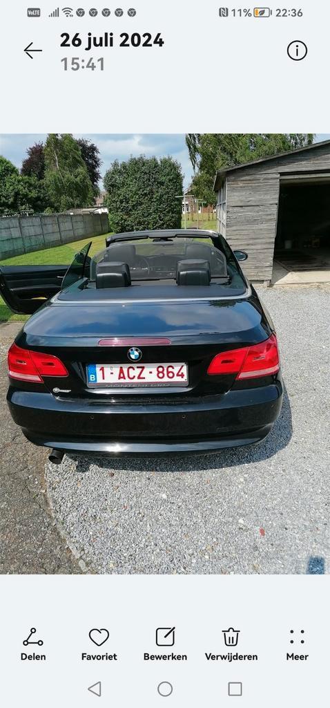 Bmw 320 I cabrio e93 bj 2007, Auto's, BMW, Particulier, 3 Reeks, Lederen bekleding, Benzine, Euro 4, Cabriolet, 2 deurs, Handgeschakeld