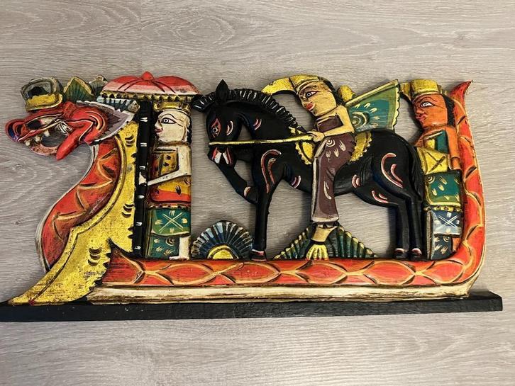 Aziatische wanddecoraties, Huis en Inrichting, Woonaccessoires | Wanddecoraties, Zo goed als nieuw, Ophalen of Verzenden