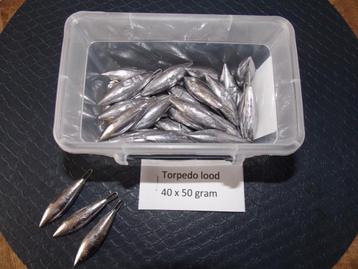 Torpedo lood 50 gr en 77 gram  beschikbaar voor biedingen