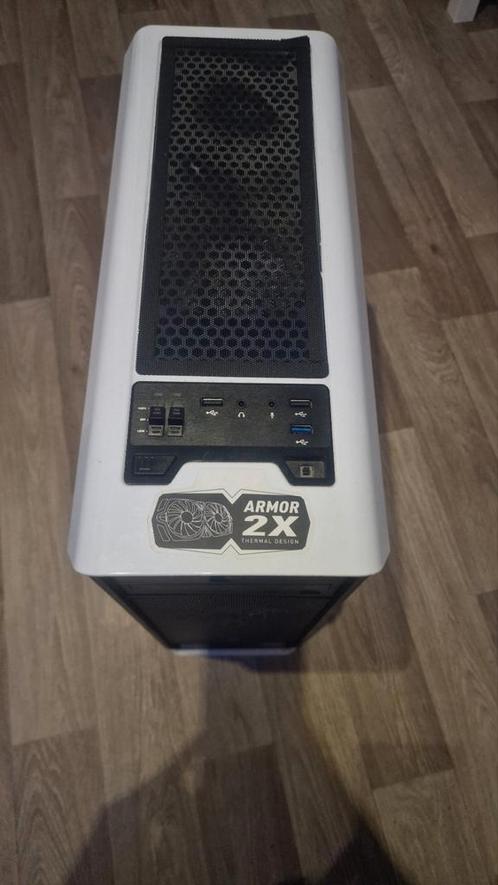 Gaming Pc met monitor, muis en toetsenbord., Computers en Software, Desktop Pc's, Gebruikt, 4 Ghz of meer, HDD, SSD, 16 GB, Met videokaart
