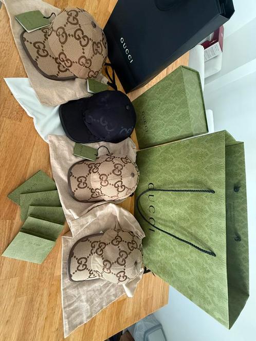 Casquettes Gucci Jumbo Noir, Beige, Kleding | Heren, Hoeden en Petten, Nieuw, Pet, 58 of 59 cm (L, 7¼ of ⅜ inch), Ophalen of Verzenden