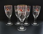 5 Bierglazen voor Maredsous, Huis en Inrichting, Glas, Glas of Glazen, Gebruikt, Ophalen of Verzenden