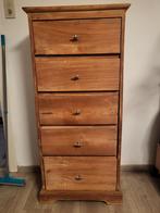 Buitenkans mooie teakkast met 5 schuiven rookvrije omgeving, Ophalen, Gebruikt, 5 laden of meer, 100 tot 150 cm