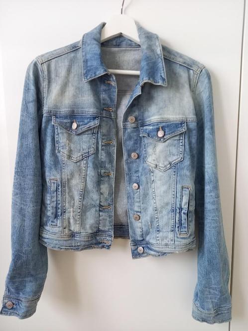 TRENDY JEANSVEST/JAS - PERFECTE STAAT, Kleding | Dames, Truien en Vesten, Gedragen, Blauw, Ophalen of Verzenden
