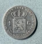 Nederland 1 gulden 1846, Zilver, 1 gulden, Ophalen of Verzenden, Koning Willem II