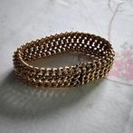 Bracelet Vintage plaqué or, Handtassen en Accessoires, Armbanden, Ophalen, Gebruikt, Goud, Overige materialen