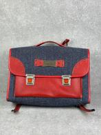 Cartable vintage enfant collection, Rouge, Cuir, Enlèvement ou Envoi, 30 à 40 cm