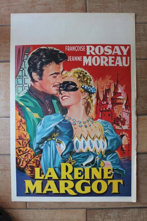 filmaffiche La reine Margot Jeanne Moreau filmposter, Verzamelen, Posters, Zo goed als nieuw, Film en Tv, A1 t/m A3, Rechthoekig Staand