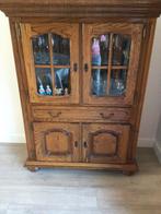 Vitrinekast, Huis en Inrichting, Kasten | Vitrinekasten, Ophalen, Gebruikt, 100 tot 150 cm, Eikenhout