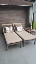 Ligbedkussens, zonder de zetels, (beige, taupe), 2m op 65cm., Tuin en Terras, Ophalen, Zo goed als nieuw