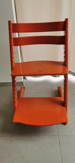 Stokke Tripp Trapp meegroeistoel oranje – gebruikte staat, Ophalen, Meegroeistoel, Stoelverkleiner