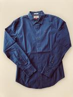 Tommy Hilfiger Denim - overhemd donkerblauw - maat S, Tour de cou 38 (S) ou plus petit, Bleu, Porté, Enlèvement ou Envoi