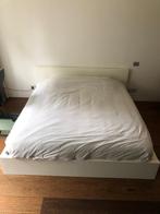 Lit IKEA avec Matelas à Ressorts Ensachés HÖVÅG, Gris Foncé, Deux personnes, 180 cm, Bois, Enlèvement