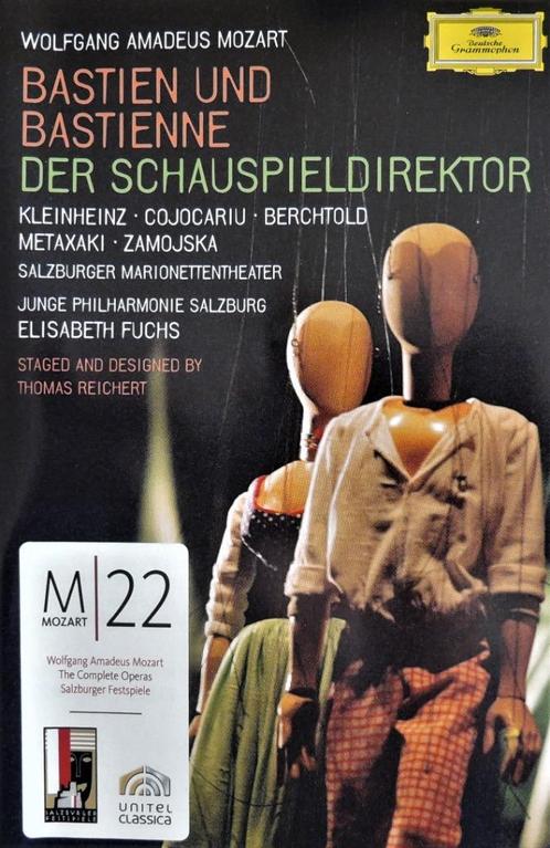 DVD - Bastien & Bastienne / Der Schauspieldirektor - Mozart, Cd's en Dvd's, Cd's | Klassiek, Zo goed als nieuw, Opera of Operette