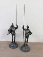 2 metalen (messing) beeldjes "Wachters", Ophalen of Verzenden