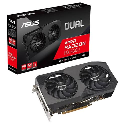 Azus AMD Radeon RX6600 Dual, Computers en Software, Videokaarten, Zo goed als nieuw, AMD, PCI-Express 4.0, GDDR6, HDMI, DisplayPort