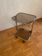 Bijzettafeltje, Huis en Inrichting, Tafels | Bijzettafels, Ophalen, Zo goed als nieuw, Glas