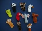 Vinger poppen  10 verschillende dieren 9 cm, Gebruikt, Babypop, Verzenden