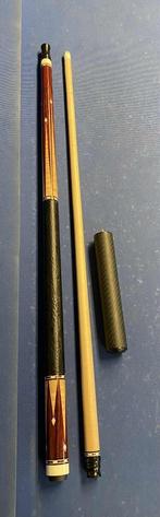 Custom Pool Cue + GWB Carbon shaft 12.4, Sport en Fitness, Biljarten en Poolen, Ophalen of Verzenden, Nieuw, Keu of Ballen