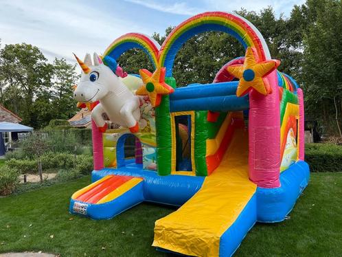 Springkasteel unicorn te huur regio Brecht, Hobby en Vrije tijd, Feestartikelen | Verhuur, Nieuw, Ophalen