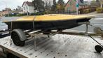 Poliester bootje met trailer, Watersport en Boten, Ophalen, Zo goed als nieuw