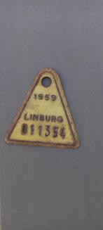 Fietsplaat 1959 Limburg, Ophalen