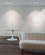 Sheepskin mid-century canapé takahama tulipe fratteni, Ophalen of Verzenden, Zo goed als nieuw, Leer