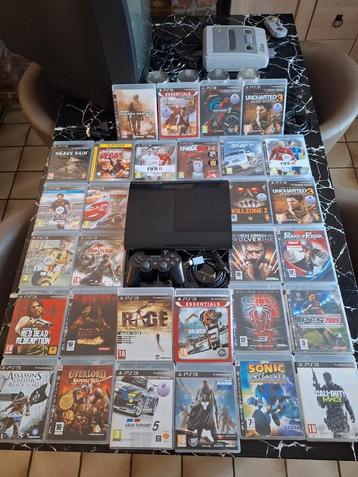 Console Sony Playstation 3 + 30 jeux + 2 manettes ! 