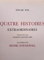 "Quatre Histoires extraordinaires” Henri Evenepoel genummerd, Ophalen of Verzenden, Gelezen, Edgard Poe