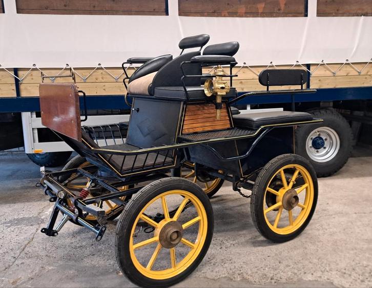 Wijkmans menwagen koets rijtuig zeer uniek, Dieren en Toebehoren, Rijtuigen en Koetsen, Gebruikt, Overige typen, Pony