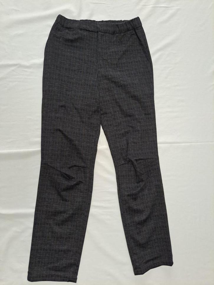 Zelfgemaakte donkere geruite broek maat 170, Kinderen en Baby's, Kinderkleding | Maat 170, Zo goed als nieuw, Jongen, Broek, Ophalen of Verzenden