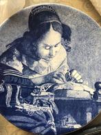Delfts blauw "De Kantwerkster", Antiek en Kunst, Ophalen of Verzenden