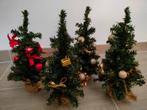 Kerstboompjes - set van 4 stuks, Ophalen of Verzenden, Gebruikt