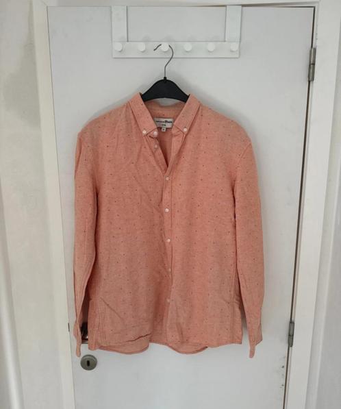 Chemise en Jean Ajustée XL Tom Taylor, Kleding | Heren, Overhemden, Zo goed als nieuw, Halswijdte 43/44 (XL), Overige kleuren