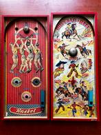 2 vintage houten flipperkasten / knikkerspelen, Verzamelen, Automaten | Flipperkasten, Ophalen, Zo goed als nieuw