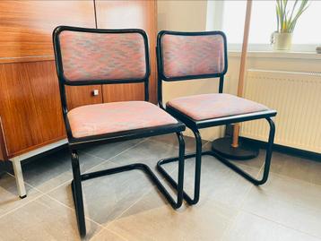 Set 80’s buisframe stoelen, Huis en Inrichting, Stoelen, Ophalen, Gebruikt