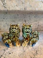 Vintage paar keramiek mini Foo Dogs, Ophalen of Verzenden