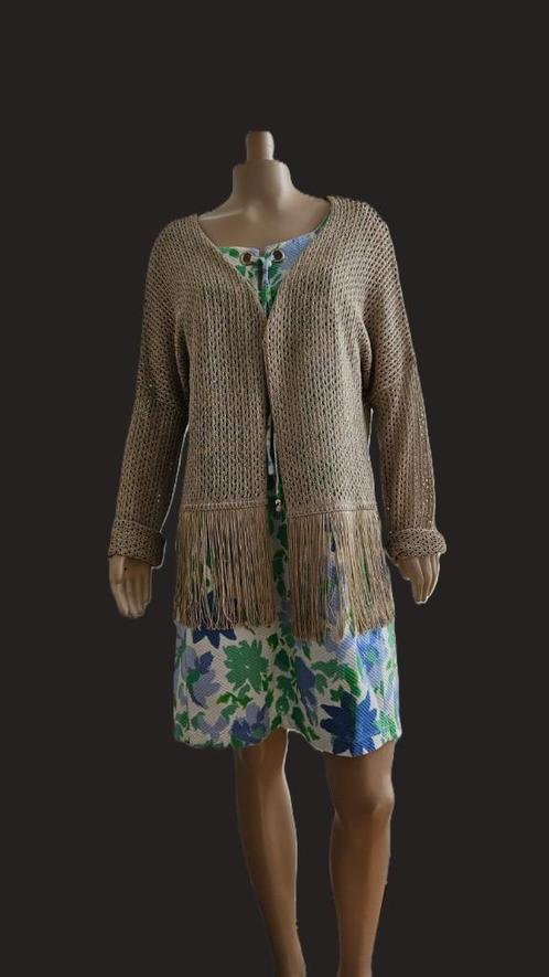 stijlvolle Liu·Jo cardigan maat 36/38, Kleding | Dames, Blouses en Tunieken, Zo goed als nieuw, Maat 38/40 (M), Beige, Ophalen of Verzenden