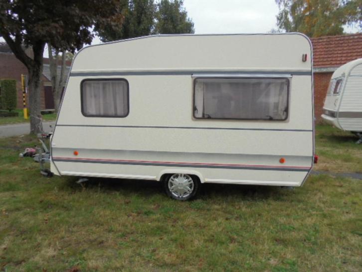 BURSTNER 350-mooie staat--, Caravans en Kamperen, Caravans, Bedrijf, tot en met 4, 500 - 750 kg, Kleine zit, Bürstner, Dwarsbed